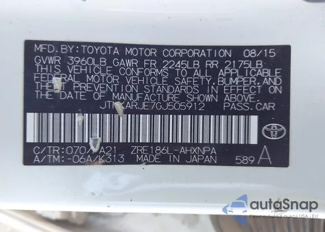 2016 Scion Im из США, поврежденный, VIN JTNKARJE7GJ505912